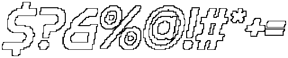 CS General Pixel Outline otf (400) Font OTHER CHARS