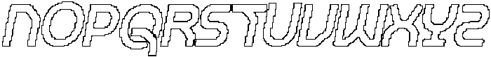 CS General Pixel Outline otf (400) Font UPPERCASE