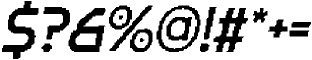CS General Pixel Regular otf (400) Font OTHER CHARS