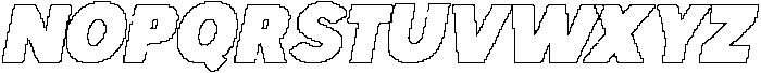 CS Generic Pixel Outline otf (400) Font UPPERCASE