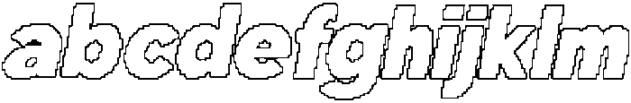 CS Generic Pixel Outline otf (400) Font LOWERCASE