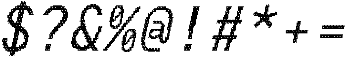 CS Genio Mono Disco Italic otf (400) Font OTHER CHARS