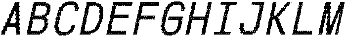CS Genio Mono Disco Italic otf (400) Font UPPERCASE
