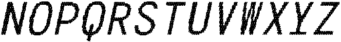 CS Genio Mono Disco Italic otf (400) Font UPPERCASE