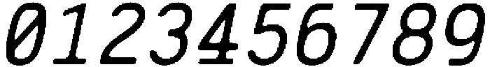CS Genio Mono Rounded Italic otf (400) Font OTHER CHARS
