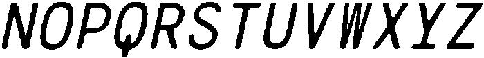 CS Genio Mono Rounded Italic otf (400) Font UPPERCASE