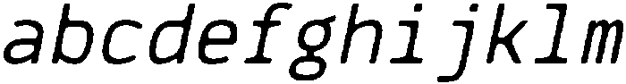 CS Genio Mono Rounded Italic otf (400) Font LOWERCASE