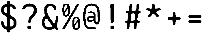 CS Genio Mono Rounded Regular otf (400) Font OTHER CHARS