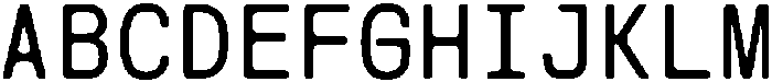 CS Genio Mono Rounded Regular otf (400) Font UPPERCASE