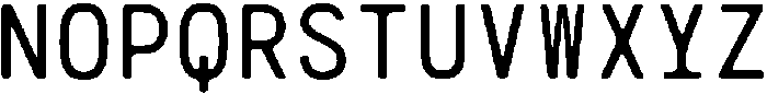 CS Genio Mono Rounded Regular otf (400) Font UPPERCASE
