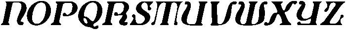 CS Gentry Drawn Italic otf (400) Font UPPERCASE