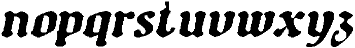 CS Gentry Drawn Italic otf (400) Font LOWERCASE