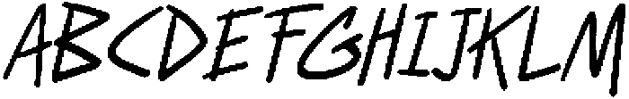 CS Gesture Italic otf (400) Font UPPERCASE
