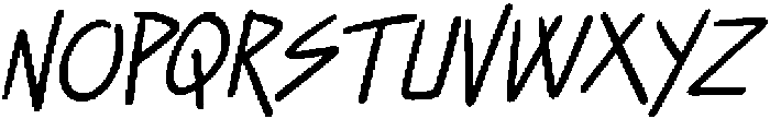 CS Gesture Italic otf (400) Font UPPERCASE