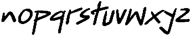 CS Gesture Italic otf (400) Font LOWERCASE