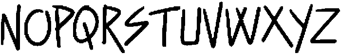 CS Gesture Regular otf (400) Font UPPERCASE