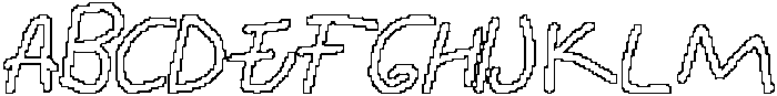 CS Gianluca Pixel Outline otf (400) Font