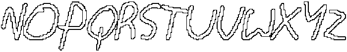 CS Gianluca Pixel Outline otf (400) Font UPPERCASE