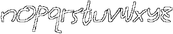 CS Gianluca Pixel Outline otf (400) Font LOWERCASE
