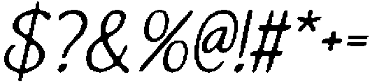 CS Gifted Drawn Italic otf (400) Font OTHER CHARS