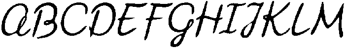 CS Gifted Drawn Italic otf (400) Font UPPERCASE