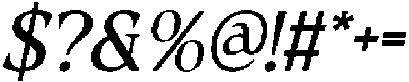 CS Gilvar Italic otf (400) Font OTHER CHARS