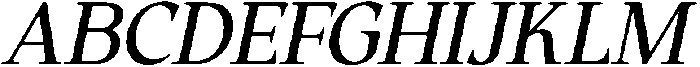 CS Gilvar Italic otf (400) Font UPPERCASE