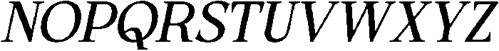 CS Gilvar Italic otf (400) Font UPPERCASE