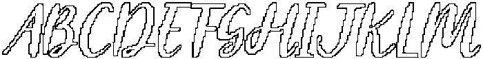 CS Ginger Pixel Outline otf (400) Font UPPERCASE