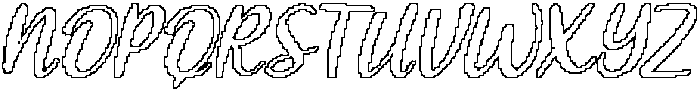 CS Ginger Pixel Outline otf (400) Font UPPERCASE