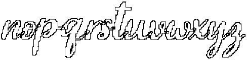 CS Ginger Pixel Outline otf (400) Font LOWERCASE
