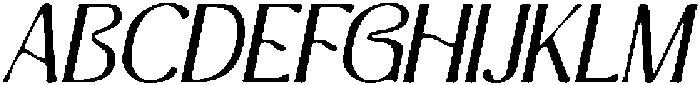 CS Giova Drawn Italic otf (400) Font UPPERCASE