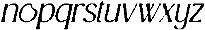 CS Giova Drawn Italic otf (400) Font LOWERCASE