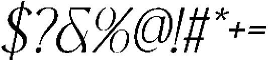 CS Giova Italic otf (400) Font OTHER CHARS