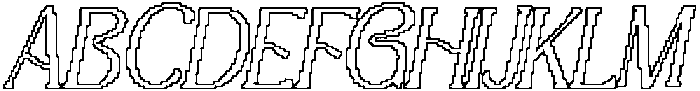 CS Giova Pixel Outline otf (400) Font UPPERCASE