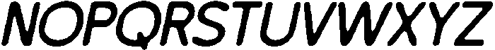 CS Gisborne Drawn Italic otf (400) Font UPPERCASE