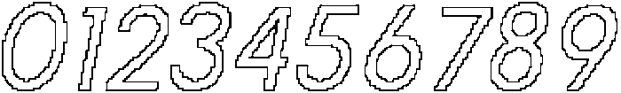 CS Gisborne Pixel Outline otf (400) Font OTHER CHARS