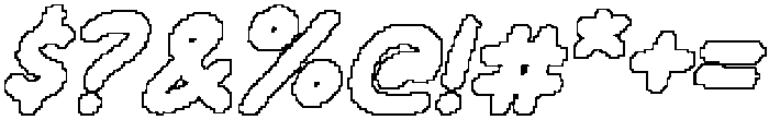 CS Givera Pixel Outline otf (400) Font OTHER CHARS