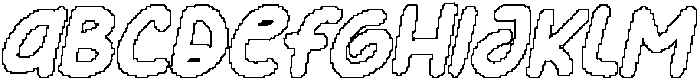 CS Givera Pixel Outline otf (400) Font
