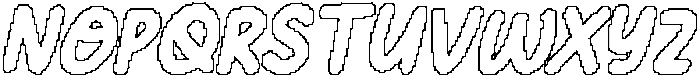 CS Givera Pixel Outline otf (400) Font UPPERCASE