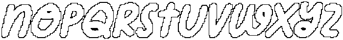CS Givera Pixel Outline otf (400) Font LOWERCASE