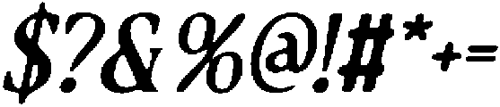 CS Glancie Drawn Italic otf (400) Font OTHER CHARS