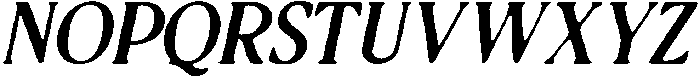 CS Glancie Drawn Italic otf (400) Font UPPERCASE