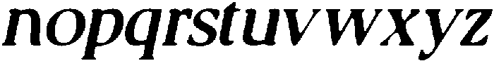 CS Glancie Drawn Italic otf (400) Font LOWERCASE