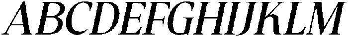 CS Glancie Italic otf (400) Font UPPERCASE