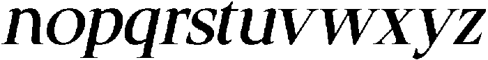 CS Glancie Italic otf (400) Font LOWERCASE