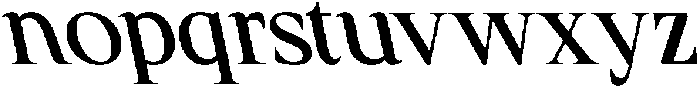 CS Glancie Reverse Italic otf (400) Font LOWERCASE