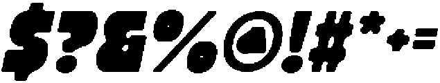 CS Glastic Drawn Italic otf (400) Font OTHER CHARS