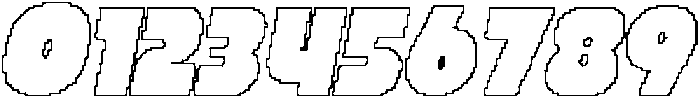 CS Glastic Pixel Outline otf (400) Font OTHER CHARS