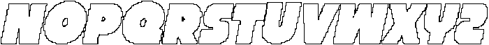 CS Glastic Pixel Outline otf (400) Font UPPERCASE
